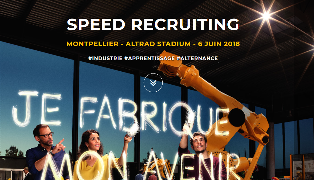 Speed Recruiting Industrie Montpellier Apprentissage