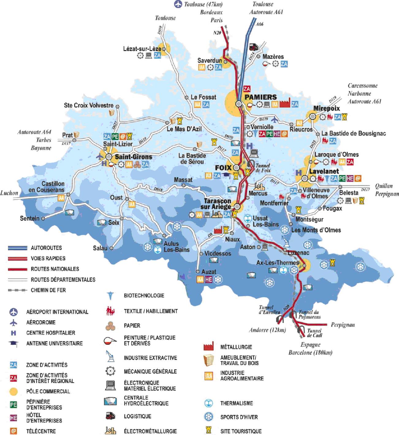 Carte Ariège