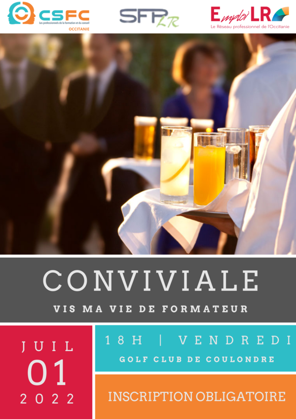 Affiche Conviviale Formation Montpellier