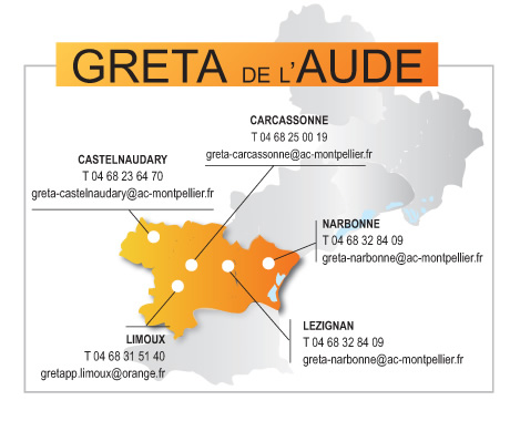 GRETA de l'AUDE Carcassonne - Castelnaudary - Narbonne