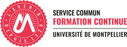 Logo Université de Montpellier Service Formation Continue 