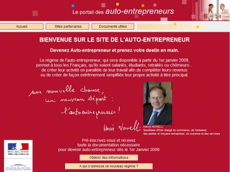 Le nouveau site de l’auto-entrepreneur : www.lautoentrepreneur.fr