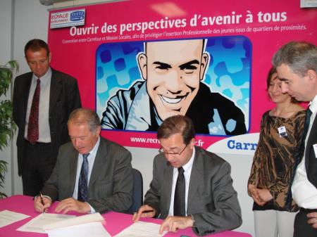 CARREFOUR Languedoc Roussillon et les Missions locales s'engagent pour l’emploi des jeunes.