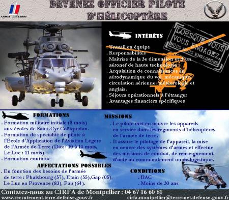 Devenez officier pilote d’hélicoptère !