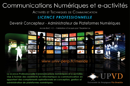 Création d’une licence professionnelle « Communications numériques et e-activités » à Mende