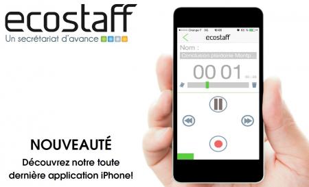 Lancement de l’application iPhone Dictée Nomade By ECOSTAFF