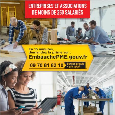 Prolongation de l’aide à l’embauche dans les PME jusqu’au 30 juin 2017