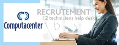 Computacenter recrute 12 technicien(ne)s de Help Desk en informatique à Pérols.