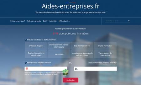 Lancement du site aides-entreprises.fr, base de données de référence des aides publiques aux entreprises