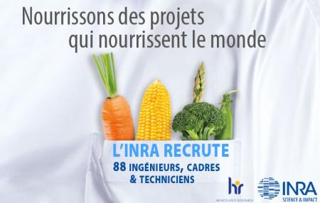 L’Inra recrute 88 ingénieur(e)s, cadres, technicien(ne)s et personnels administratifs jusqu’au 16 mars 2017.