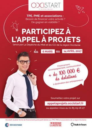 Appel à projets OCCISTART : jusqu'au 14 avril