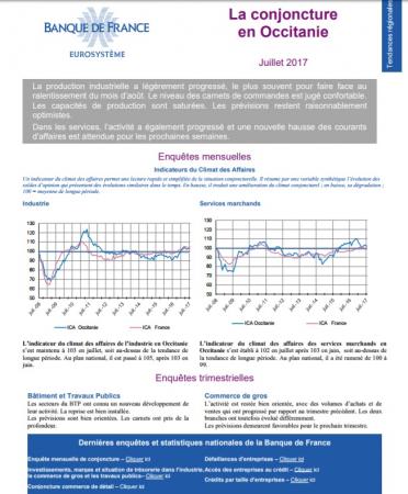 Une rentrée économique favorable pour les entreprises d'Occitanie, selon la Banque de France