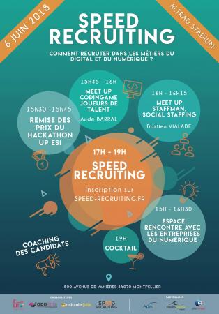 Speed Recruiting d'EmploiLR le 6 juin à Montpellier : l'événement recrutement dans le secteur informatique