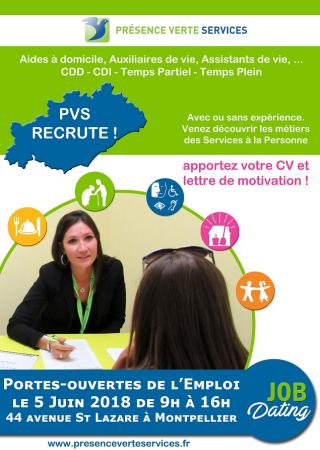 Présence Verte Services organise un job dating le 5 juin à Montpellier.