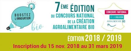 Concours national de la création agroalimentaire biologique : candidature avant le 31 mars