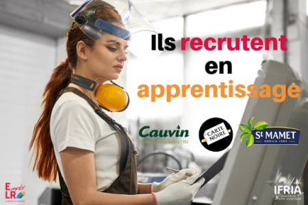 L'agroalimentaire recrute et forme en apprentissage 
en Occitanie 