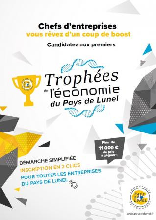 Trophées de l'économie du Pays de Lunel 2020 : candidatures avant le 17 février 2020