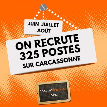 Rentreediscount recrute plus de 300 saisonniers à Carcassonne.