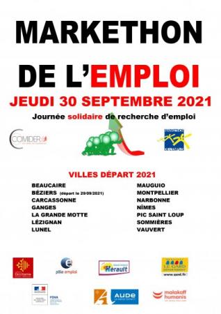 Markethon de l'emploi : 29 septembre à Béziers, 30 septembre dans 13 villes de l'ex-LR