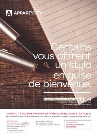 Appart'City recrute 150 nouveaux collaborateurs.