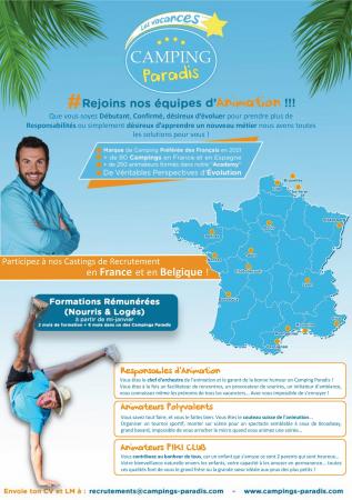 Camping Paradis recrute 250 animateurs, qui seront formés dans la région de Perpignan.