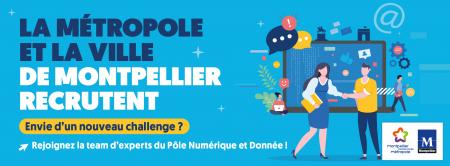 Le Pôle Numérique et Donnée de Montpellier Méditerranée Métropole recrute 22 agents.