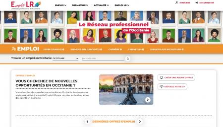 Relooking et améliorations pour le site EmploiLR, Le Réseau professionnel de l'Occitanie