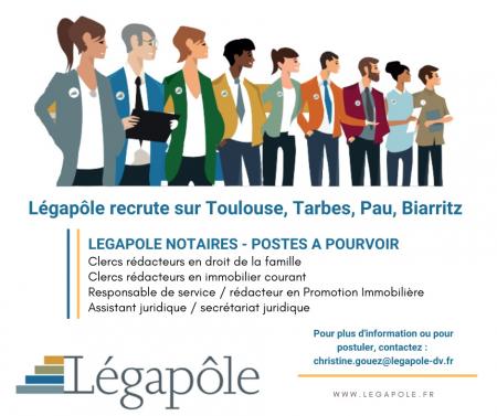 Le groupe Légapôle recrute une dizaine de professionnels du droit et du chiffre.