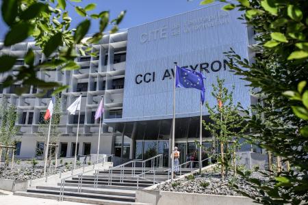 Inauguration de la Cité de l'entreprise et de la formation en Aveyron