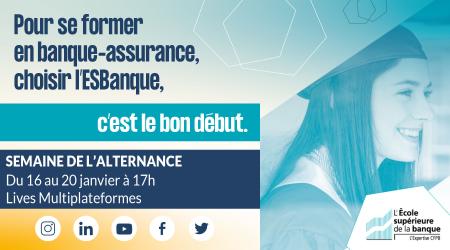 Semaine de l'alternance dédiée aux formations du secteur banque-assurance : 346 postes en Occitanie