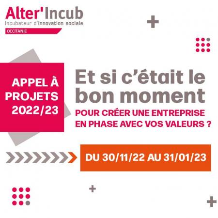 Appel à projets Alter'Incub Occitanie Pyrénées et Méditerranée : candidatures avant le 31 janvier