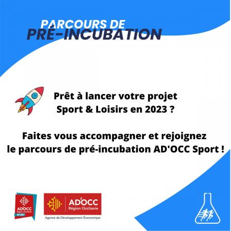 Parcours de pré-incubation AD'OCC Sport : candidatures avant le 20 février