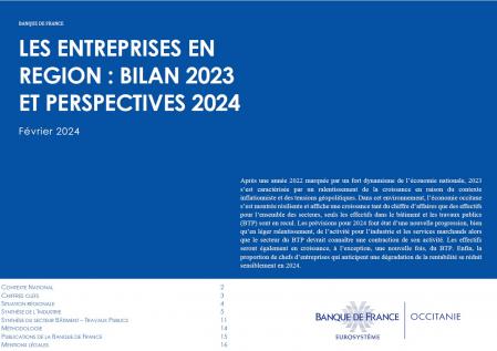 Quelles perspectives pour les entreprises en Occitanie en 2024 ?