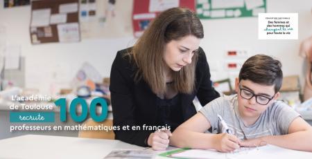 L'académie de Toulouse recrute 100 professeurs contractuels en français et en mathématiques.