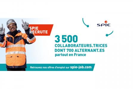 SPIE recrute 3 500 salariés en France, dont 490 en Occitanie.