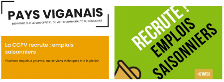La Communauté de Communes du Pays Viganais lance sa campagne de recrutement de saisonniers pour la saison 2026