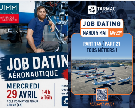 Aéronautique : deux job datings avec TARMAC Aerosave à Tarbes et Toulouse