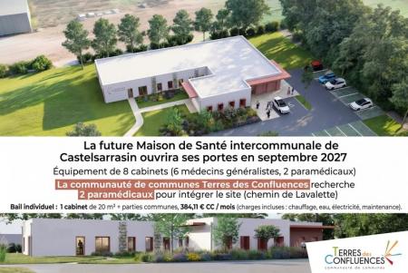 Castelsarrasin : la future maison de santé intercommunale recherche déjà ses professionnels paramédicaux