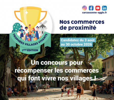 Carcassonne Agglo lance la 2e édition des Trophées Villages vivants pour valoriser le commerce rural