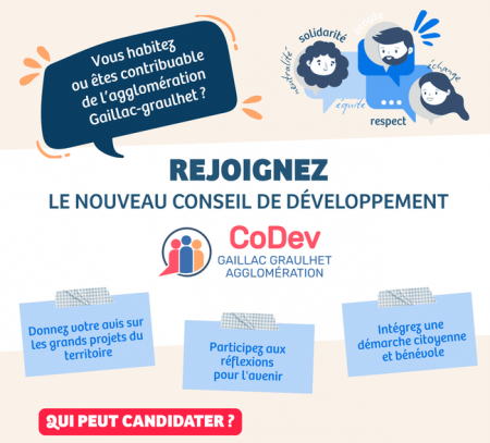 Gaillac-Graulhet Agglomération recrute des bénévoles investis pour son Conseil de développement