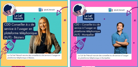 La CAF de l'Hérault recrute des conseillers de service à l'usager à Montpellier et Béziers