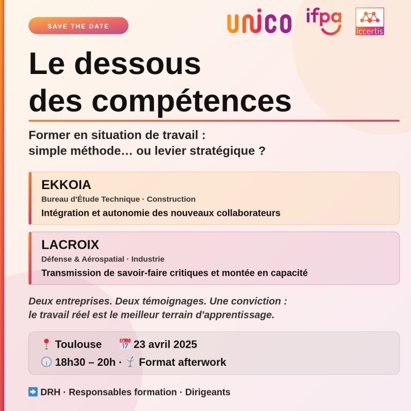 Afterwork - Toulouse - Le dessous des compétences