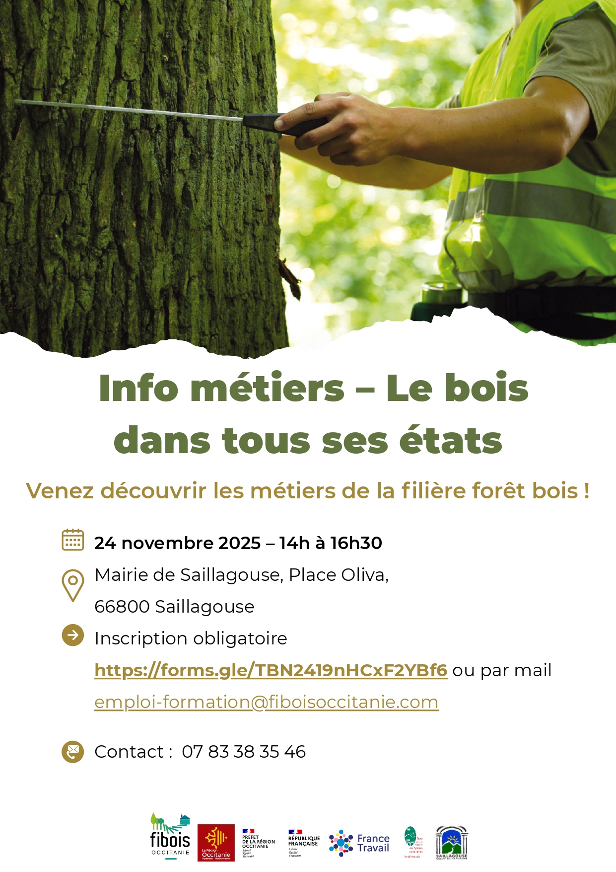 Info Métiers Le bois dans tous ses états à Saillagouse