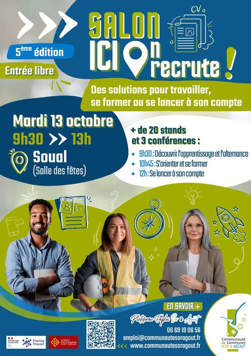 Salon ICI ON RECRUTE  à Soual