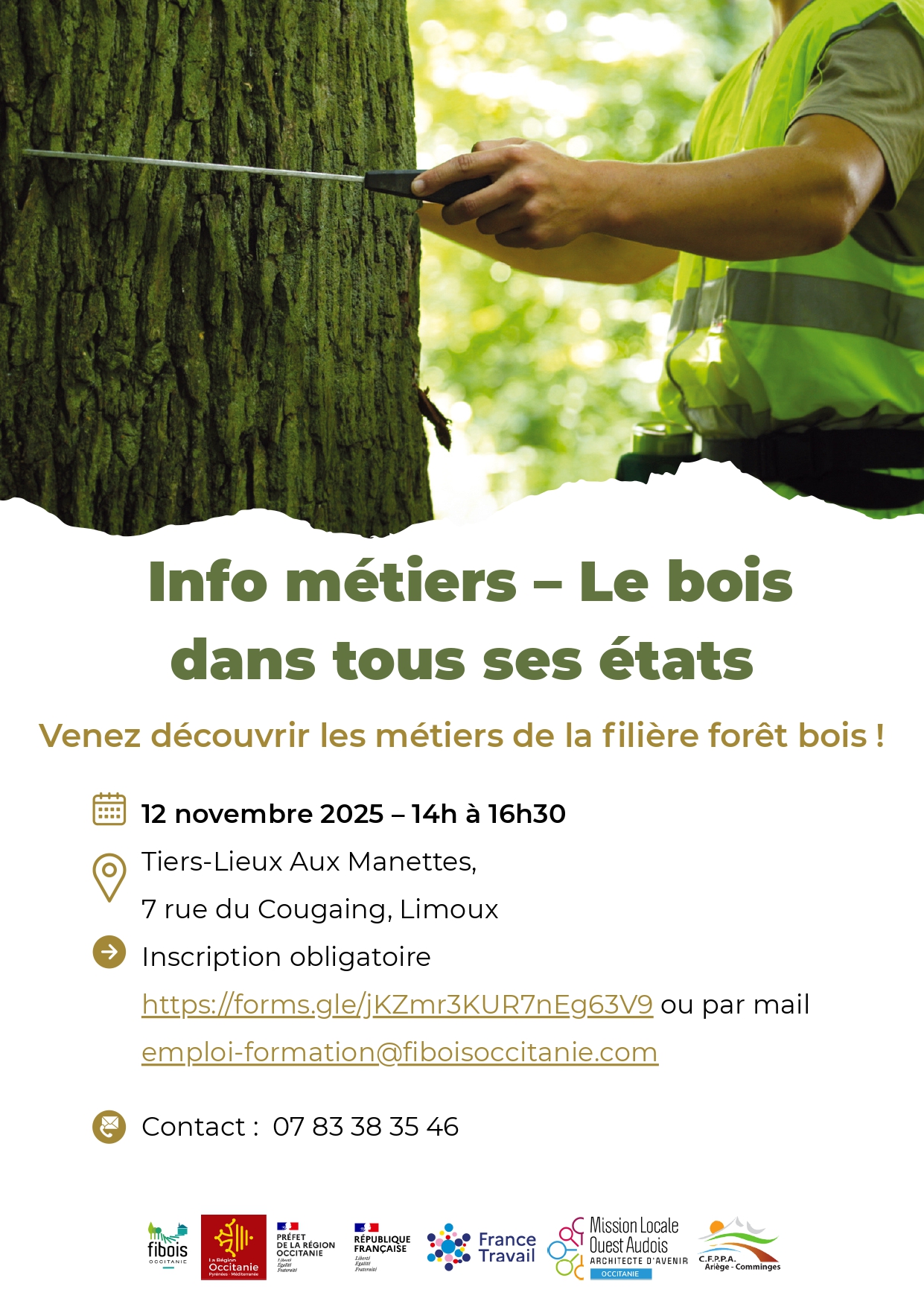 Info Métiers Le bois dans tous ses états à Limoux