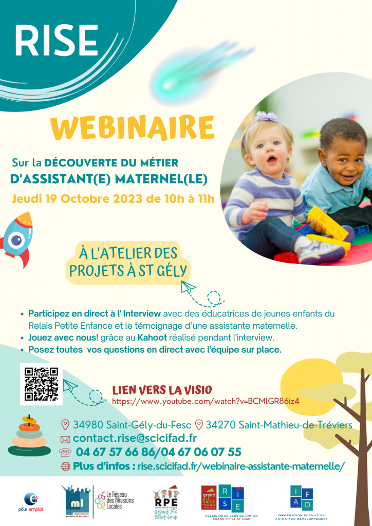 Webinaire à la découverte du métier d'assistante maternelle