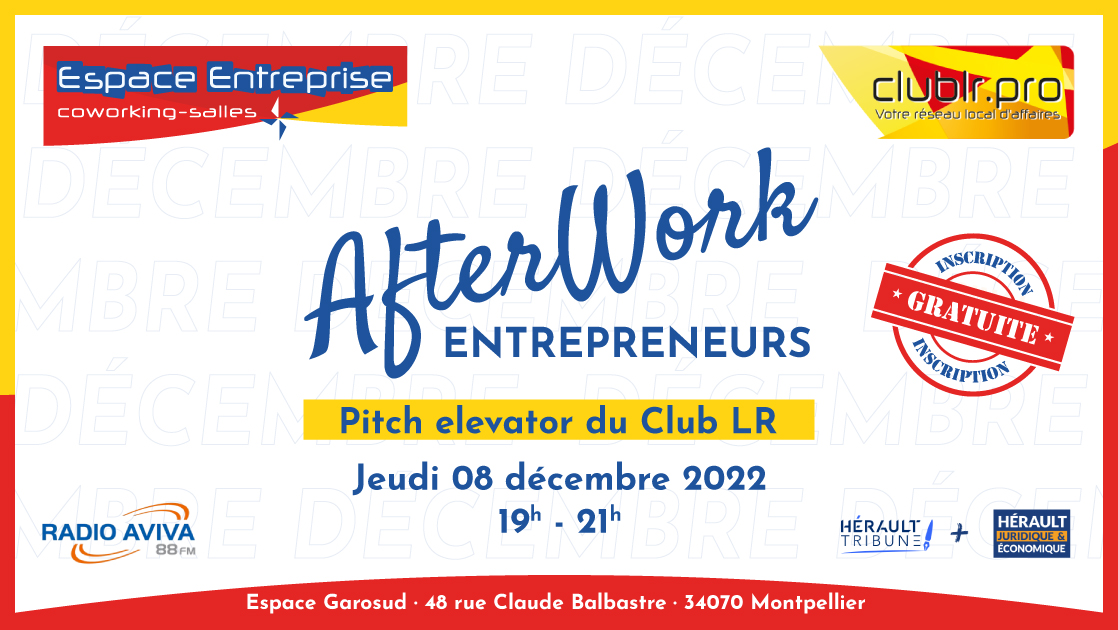 Pitch Elevator Gratuit - Club LR - Espace Entreprise Montpellier