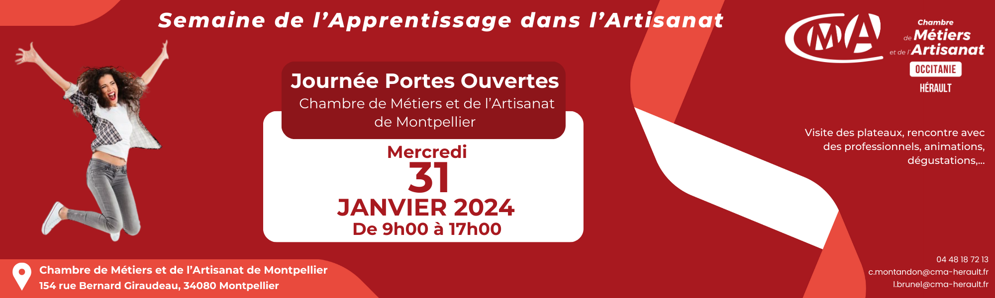 Portes ouvertes CFA de la Chambre des Métiers de l'Hérault