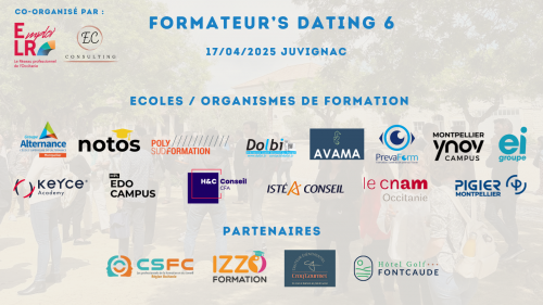 Formateur’s Dating 6, l’événement Recrutement de formateurs sur Montpellier