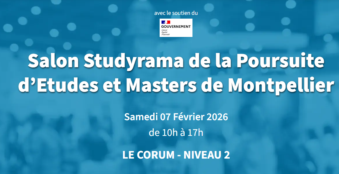 Salon Studyrama de la Poursuite d’Etudes et Masters de Montpellier
